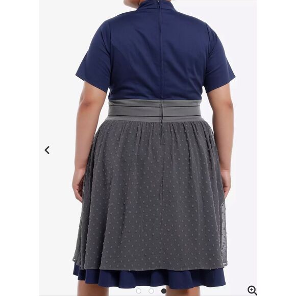 Her Universe Star Wars Ahsoka Tano Retro Dress Blue Nwt Size 20 - Picture 6 of 8
